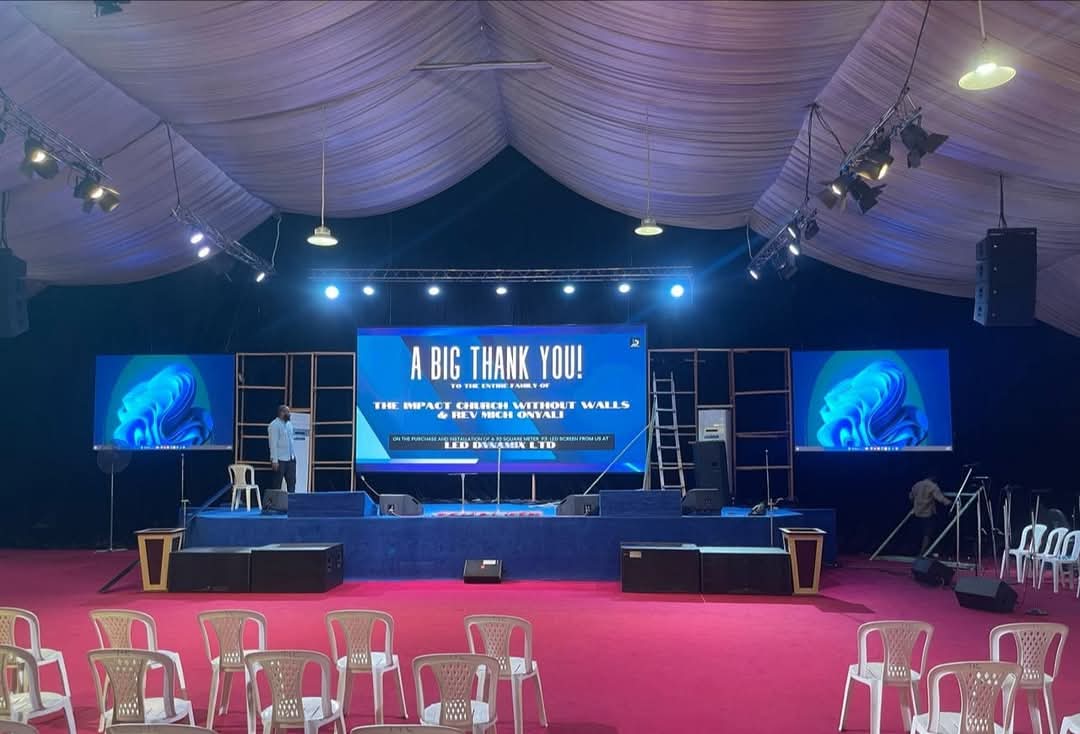 Completed LED screen installation reviewed under LSAAP